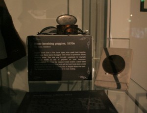 Photo showing the Spike goggles on display