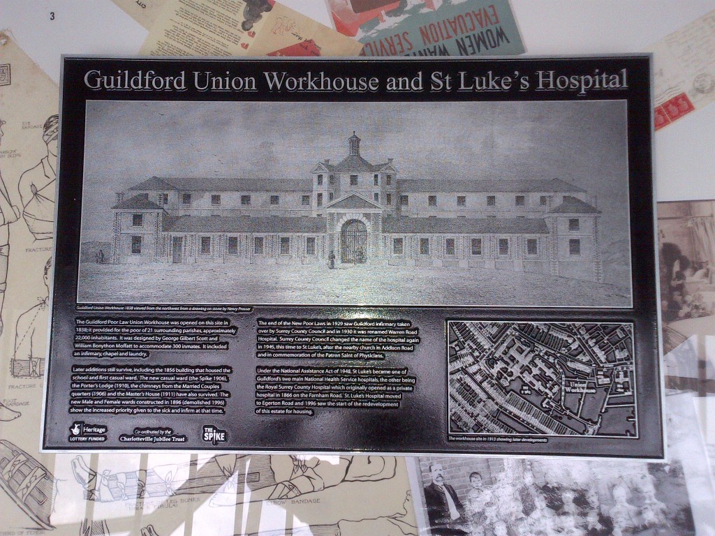 A lasting reminder of the history of the Warren Road site and the Guildford Union Workhouse